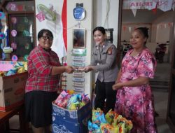 Satgas Humas Damai Cartenz Tebar Kasih untuk Anak Sekolah Minggu di Kotaraja