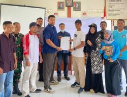 Pemdes Pondok Batu Gelar Serah Terima Pekerjaan Fisik Dana Desa 2025 Tahap II