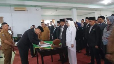 Wabup Hendri Praja Lantik 60 Pejabat, Tekankan Jabatan Adalah Amanat