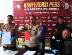 Polres Rejang Lebong Ungkap Kasus Senjata Api Rakitan Tanpa Izin, Tersangka Diamankan