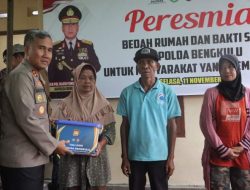 Kapolda Bengkulu Resmikan Hunian Layak untuk Warga Kepahiang