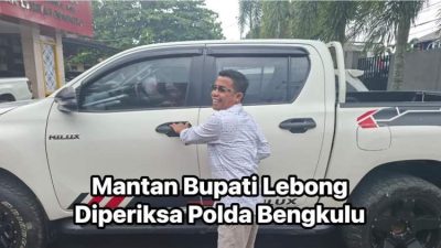 Polda Bengkulu Periksa Mantan Bupati Lebong, Terkait Dugaan Korupsi Bedah Rumah Perkim