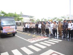 Polda Bengkulu Lepas Bantuan Logistik ke Tiga Provinsi Terdampak Bencana