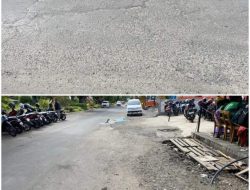 Baru Dua Bulan Mulus, Jalan Jenderal Sudirman Bengkulu Kembali Amburadul