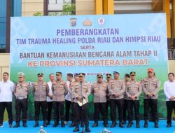 Polda Riau Kirim Bantuan Tahap II dan Tim Trauma Healing ke Agam