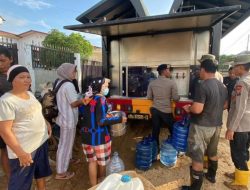 Air Bersih Didistribusikan, Polda Sumut Gerak Cepat Pulihkan Kondisi Warga Tapteng