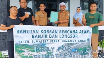 Camat XIV Koto Galang Solidaritas, Salurkan Bantuan untuk Korban Bencana di Sumatera