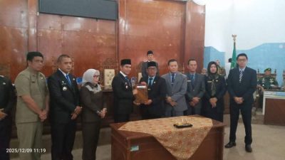 Rejang Lebong Sahkan 5 Perda Baru, Wabup: Perkuat Landasan Hukum Pembangunan