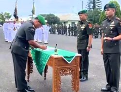 Danrem 041/Garuda Mas Pimpin Sertijab Danyonif 144 Jaya Yudha, Tongkat Komando Resmi Beralih