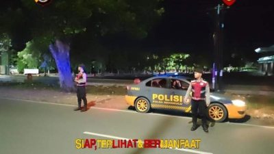 Patroli Malam Ditsamapta Polda Bengkulu Jaga Kota Tetap Kondusif