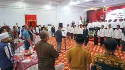 Helmi Hasan Tegaskan Pembenahan Infrastruktur Olahraga saat Pelantikan KONI Bengkulu