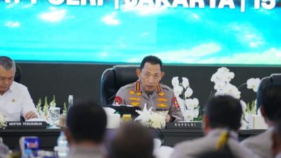 Kapolri Pimpin Rakor Lintas Sektoral, Sinergi Jadi Kunci Pengamanan Nataru