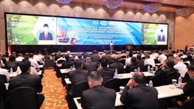 Buka Rakor, Menteri Nusron Ajak APH Perkuat Kolaborasi Berantas Mafia Tanah