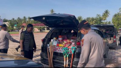 Kapolres Pidie Jaya Salurkan Bantuan untuk Warga Korban Banjir