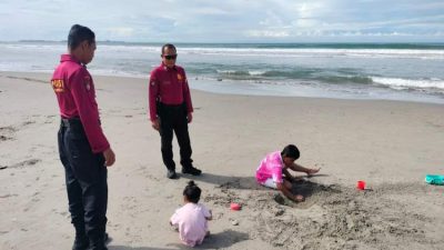 Ditpamobvit Polda Bengkulu Turun ke Lapangan, Amankan Wisata Pantai