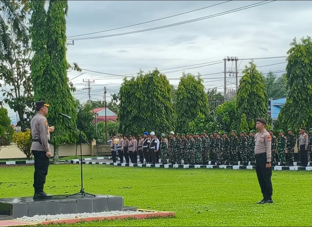 Apel Gelar Pasukan Nataru, Bengkulu Selatan Siap Jaga Keamanan