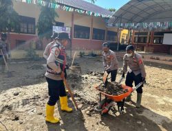 Polri dan Warga Bersinergi Pulihkan Pascabanjir di Pidie Jaya