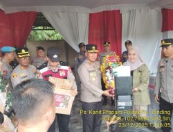 Kapolda Bengkulu Tinjau Pos Pam Natal dan Tahun Baru di Rejang Lebong