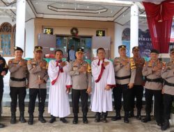 Kapolda Bengkulu Tinjau Pengamanan Gereja HKBP Jitra di Operasi Lilin Nala 2025