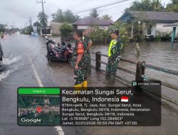 Hujan Deras Picu Banjir di Kota Bengkulu, Air Capai 50 Sentimeter