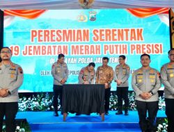Kapolri Resmikan 19 Jembatan Merah Putih Presisi di Klaten