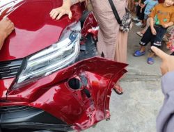 Tabrakan di Desa Suban Ayam, Dua Mobil Rusak, Nihil Korban Jiwa