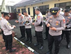 Kapolres Rejang Lebong Tekankan Disiplin Anggota Usai Libur Isra Mi’raj