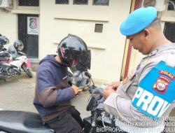 Disiplin Dimulai dari Internal, Polda Bengkulu Periksa Kelengkapan Kendaraan Anggota