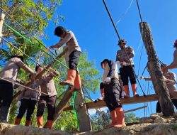 Polres Gayo Lues Bangun Empat Jembatan Gantung Pascabanjir, Akses Warga ke Pasar Kembali Normal