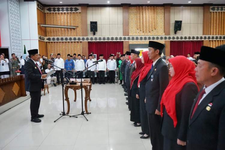 Wakil Gubernur Bengkulu Mian melantik 14 pejabat eselon II Pemprov Bengkulu tahun 2026