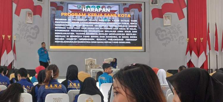 Pengurus SANS Kota Bengkulu mengikuti pembekalan dan rapat kerja pencegahan narkoba di lingkungan sekolah