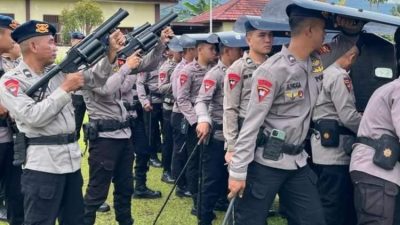 Latihan PHH Batalyon A Pelopor Tingkatkan Disiplin dan Kekompakan Tim