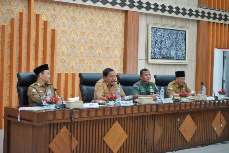 emprov Bengkulu dan Korem 041 Gamas bahas Koperasi Desa Merah Putih