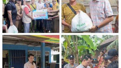 Bupati Rejang Lebong H. Muhammad Fikri Thobari meninjau lokasi terdampak banjir di Sindang Beliti Ilir
