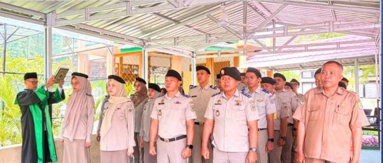 Pengambilan sumpah Panitia Ajudikasi PTSL Kantor Pertanahan Kabupaten Bengkulu Tengah tahun 2026