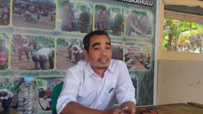 Abdul Rahman memberikan keterangan sebagai saksi terkait laporan guru besar di Polsek Muara Bangkahulu Bengkulu
