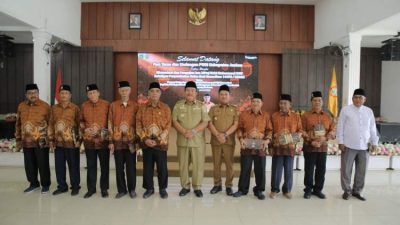 Bupati Asahan dan pengurus PWRI menghadiri pengajian Isra Mi’raj sambut Ramadhan 1447 H di Kisaran