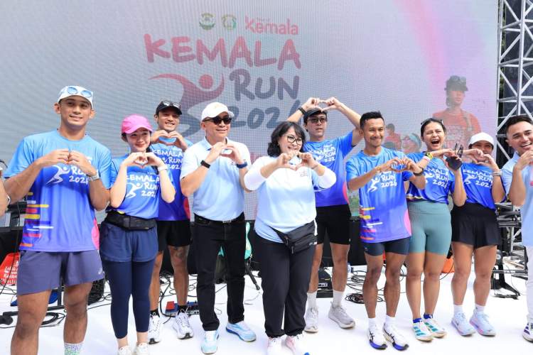 Konferensi pers Kemala Run 2026 yang akan digelar di Bali United Training Centre Gianyar