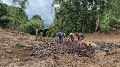 Hari Ke-7 TMMD Ke-127 di Rejang Lebong, Jalan 4,1 Km Dikebut dan Sumur Bor Capai 39 Persen