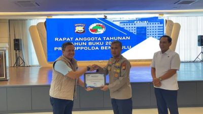 Kapolda Bengkulu Mardiyono membuka Rapat Anggota Tahunan Primkop Polda Bengkulu Tahun Buku 2025