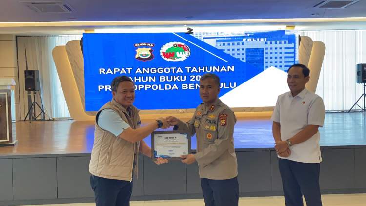 Kapolda Bengkulu Mardiyono membuka Rapat Anggota Tahunan Primkop Polda Bengkulu Tahun Buku 2025