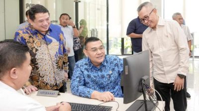 Wamen ATR BPN Ossy Dermawan saat memberikan arahan pemutakhiran data digital sertipikat di Kantor Pertanahan Kabupaten Pasuruan