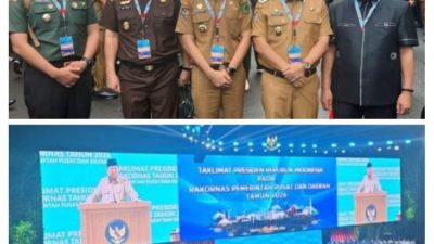 Bupati Rejang Lebong Fikri Thobari dan Wakil Bupati Hendri Praja menghadiri Rakornas Pemerintah Pusat dan Daerah 2026 di SICC Bogor