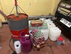 Produksi Arak Ilegal Dibongkar Polisi, Kepahiang–Rejang Lebong Digerebek