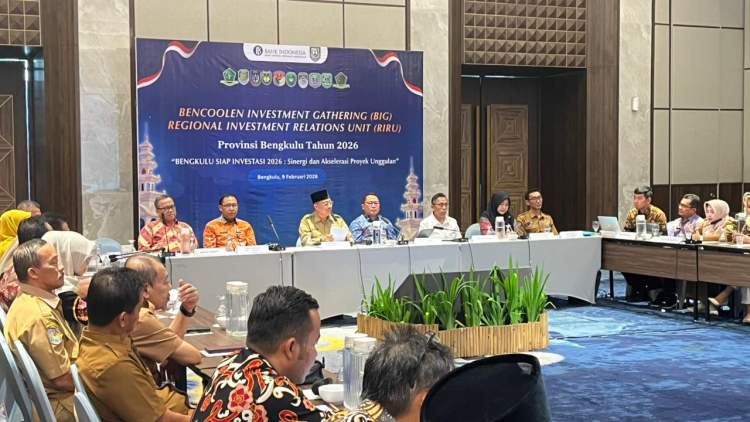 Asisten II Setda Bengkulu R.A. Denni membuka kegiatan Bencoolen Investment Gathering (BIG) RIRU 2026 bersama Bank Indonesia di Bengkulu