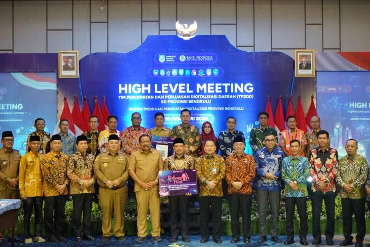 Wakil Gubernur Bengkulu Mian membuka High Level Meeting TP2DD se-Provinsi Bengkulu di Hotel Mercure Bengkulu