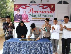 Kapolda Bengkulu Resmikan Masjid Fatma di Bengkulu Tengah