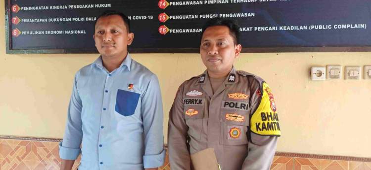 IPDA Supriyadi memimpin mediasi kasus dugaan penganiayaan di Polsek Muara Bangkahulu, Kota Bengkulu.