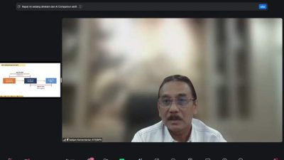 Sekjen ATR/BPN membuka sosialisasi SE Nomor 1 Tahun 2026 tentang peningkatan kualitas data pertanahan secara daring