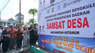 Helmi Resmikan Samsat Desa di Bengkulu Utara, Bayar Pajak Cukup di Kecamatan